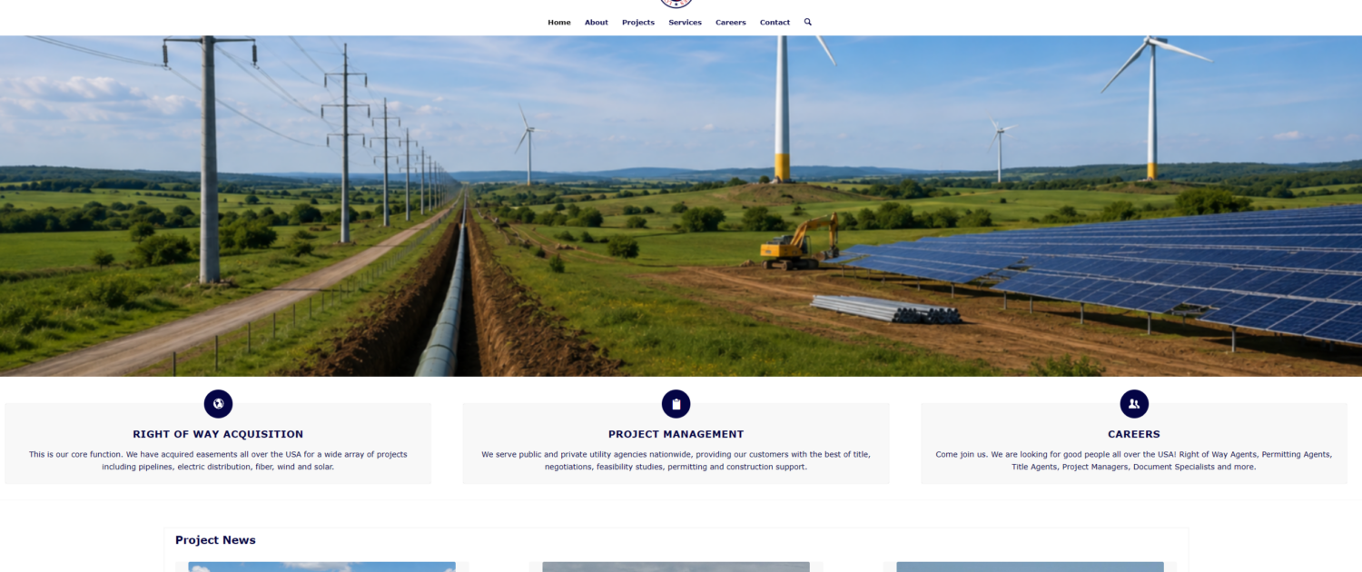 Lonestar Land Services Website
